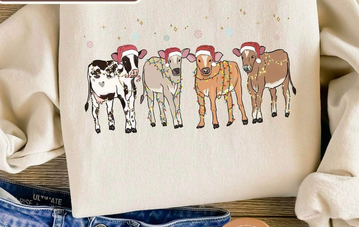 Christmas Cows