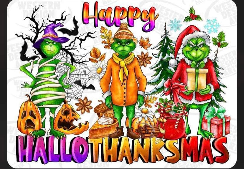 Happy Hallothanksmas Grinchy