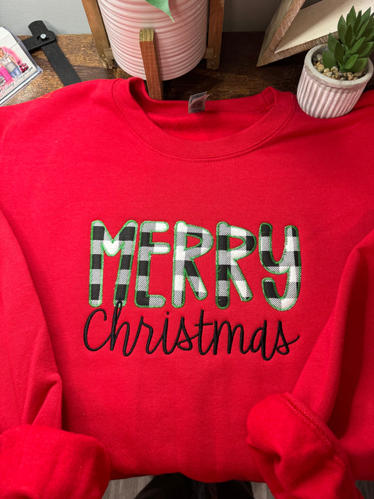 Merry Christmas Appliqué